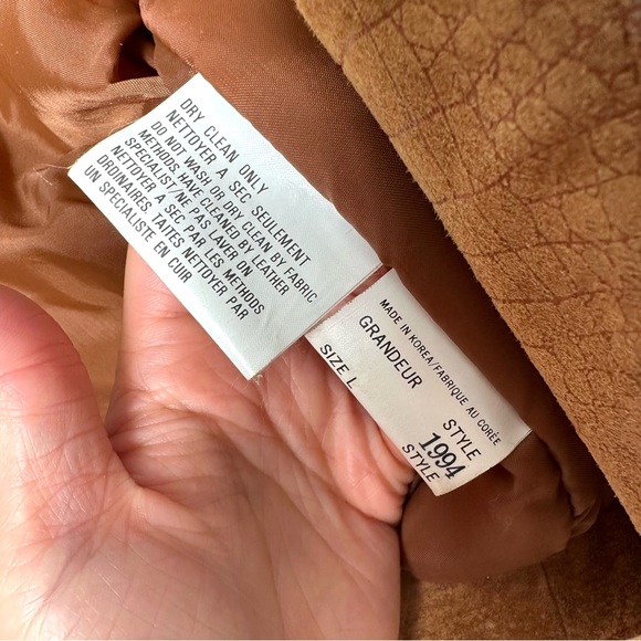 Boho Western Fringe Genuine Suede Jacket Double Breasted Snap Countrycore Concho - Picture 15 of 17